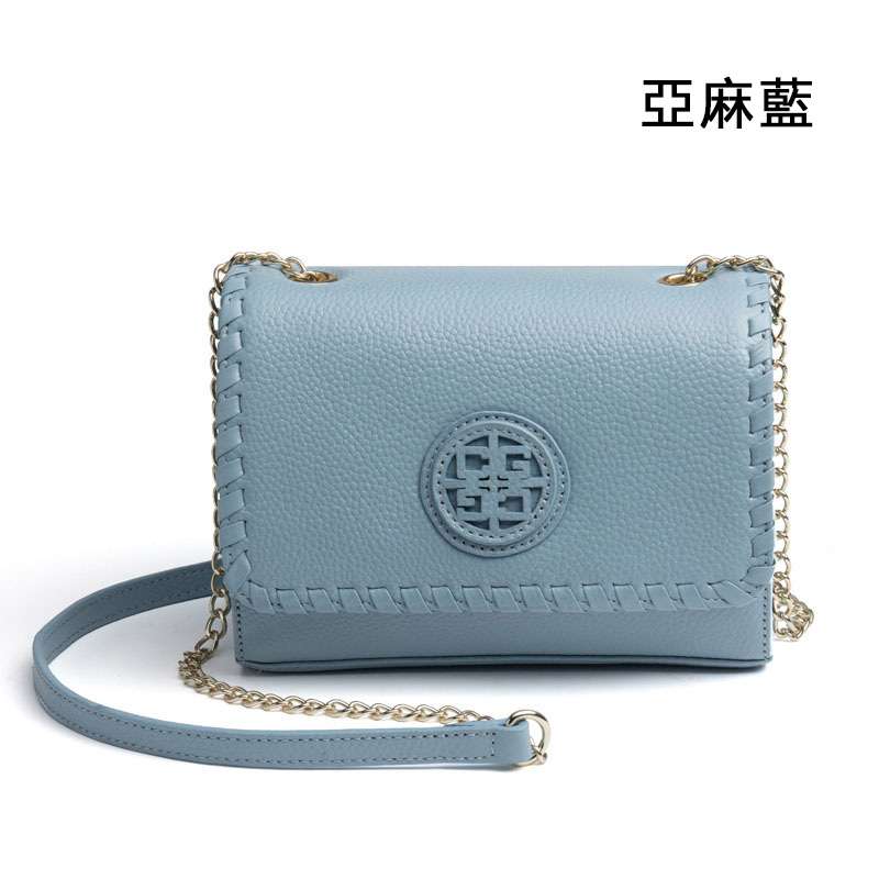 時尚百搭真皮女包 牛皮單肩女包 小女士斜挎包 流行小包包 真皮鏈條小方包 真皮包包
