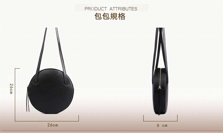 日韓新款納帕牛皮女包 復古牛皮圓包 簡約真皮圓形肩背包 真皮單肩包斜背包  真皮女包 真皮包包