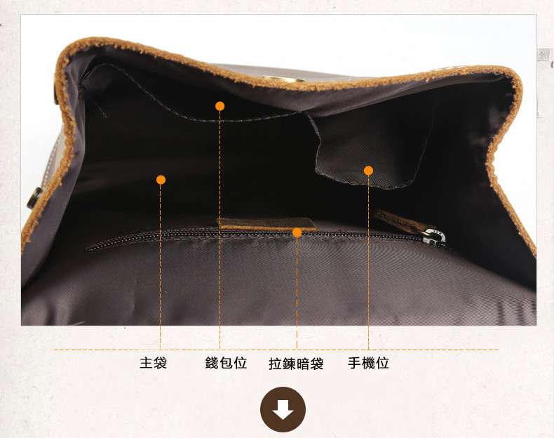 歐美復古新款女士後背包 簡約女用雙肩包 街頭潮酷女性真皮包包 頭層牛皮旅行背包 真皮包包