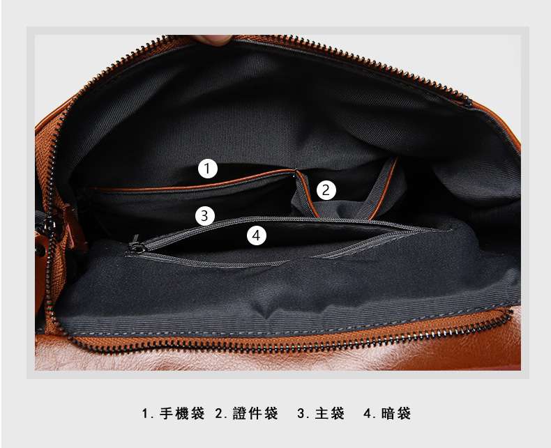 新款油蠟牛皮雙肩包 真皮女包 簡約百搭旅行背包 韓版潮流大容量學院風學生書包 真皮包包