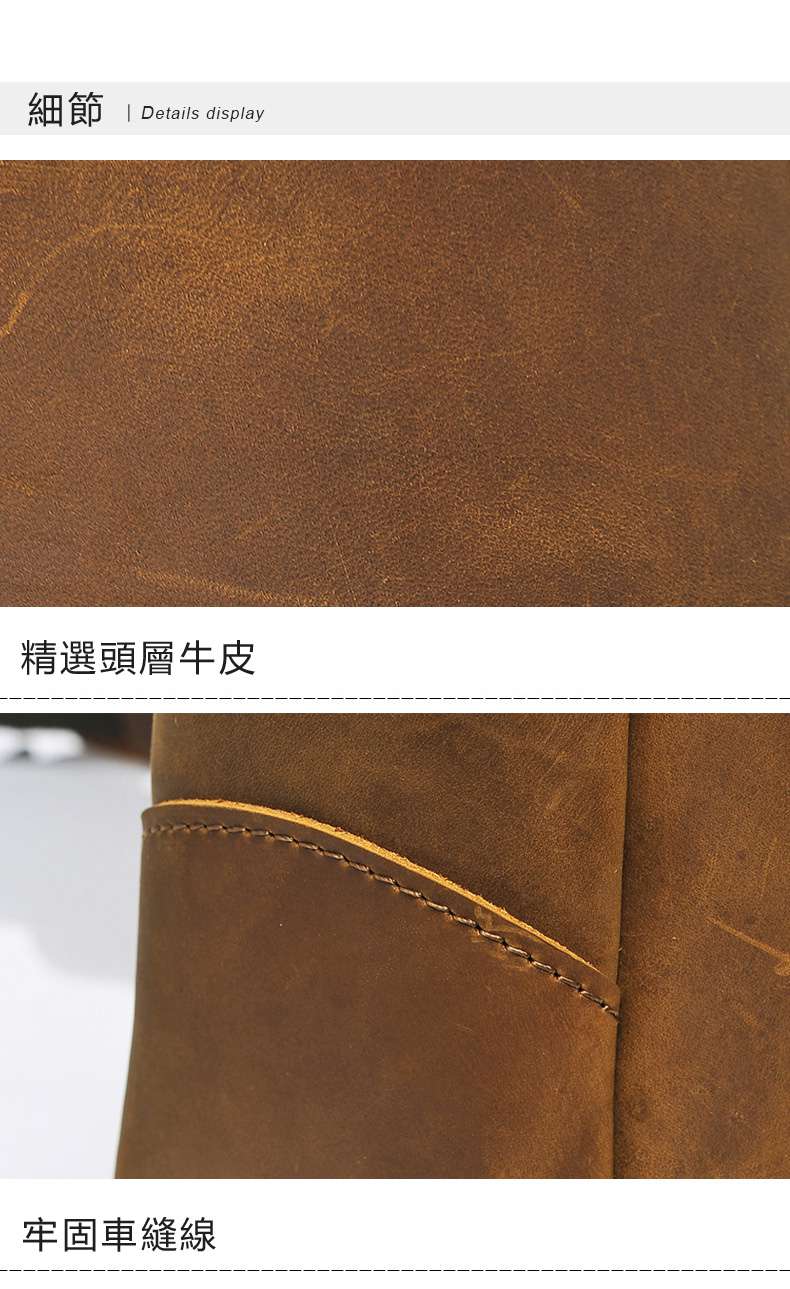 復古頭層瘋馬皮公事包 英倫真皮手提包 頭層牛皮公文包 男士橫款單肩包斜挎包 真皮男包 真皮包包