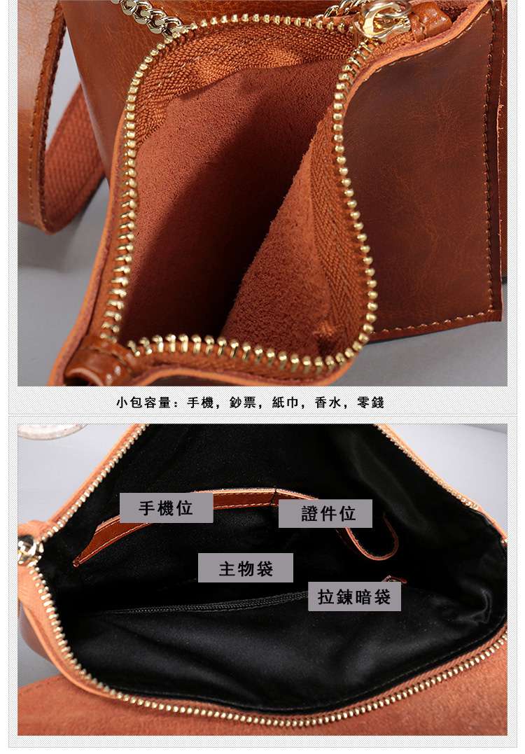 新款時尚定型學生書包 油蠟牛皮後背包 繡花雙肩包 真皮女包 戶外旅行包 大容量背包  真皮包包