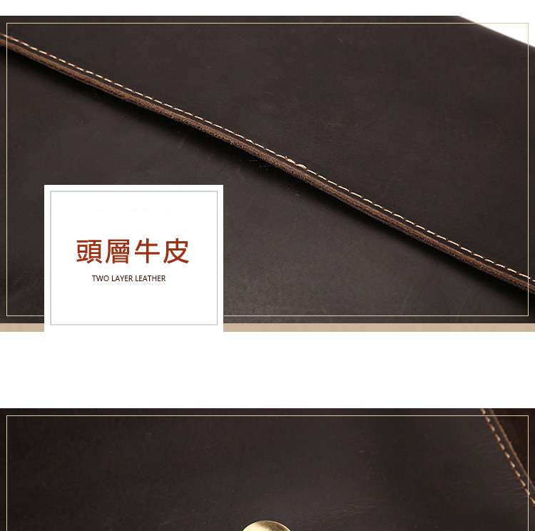 新款頭層瘋馬皮手拿包 真皮單肩斜挎包 休閑牛皮手拿包 真皮文件包ipad包郵差包 真皮男包 真皮包包