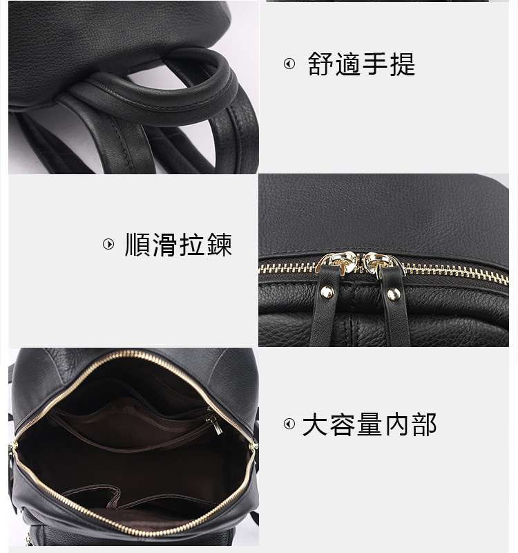 新款新款雙肩後背包 頭層牛皮旅行包 真皮女包 時尚休閑牛皮雙肩包 學生書包 防潑水雙肩背包 真皮包包