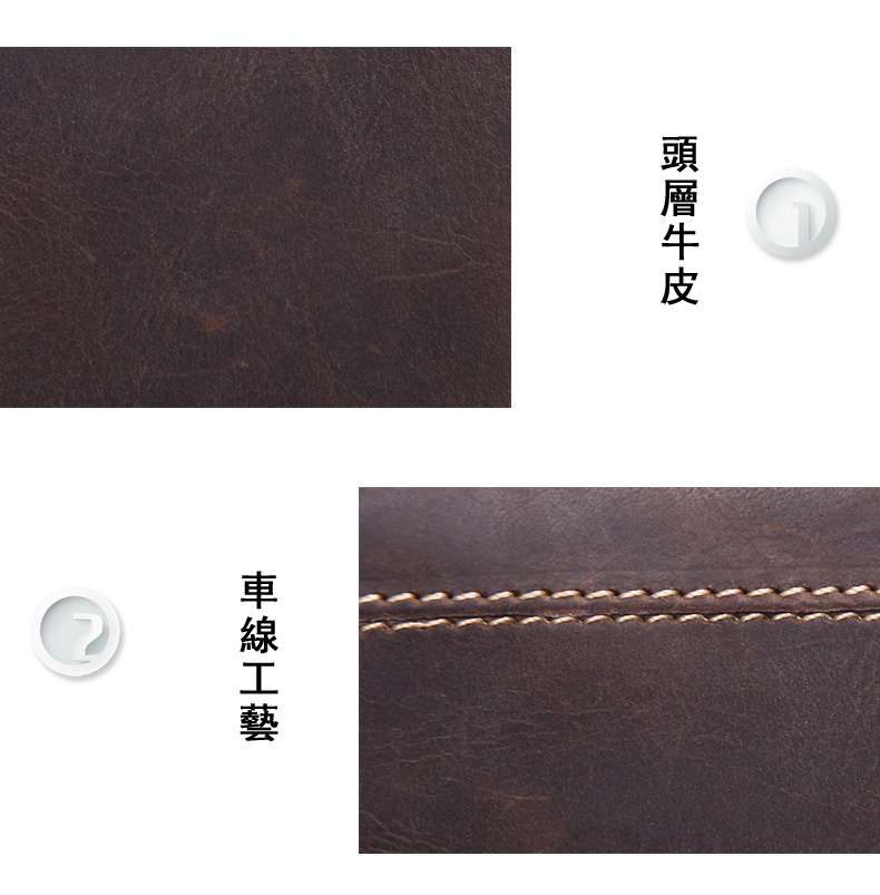 新款真皮男士零錢包 頭層牛皮長款皮夾 復古瘋馬皮錢包 三折手拿包 真皮長款錢夾  真皮包包