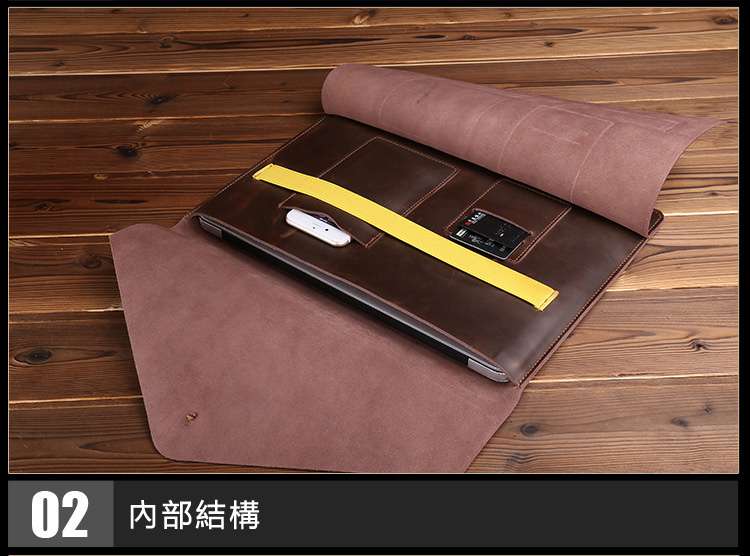 MacBook 電腦包12寸13寸15寸真皮筆電包 瘋牛皮保護套 MAC包包文件包 IPAD瘋馬皮信封包 真皮包包