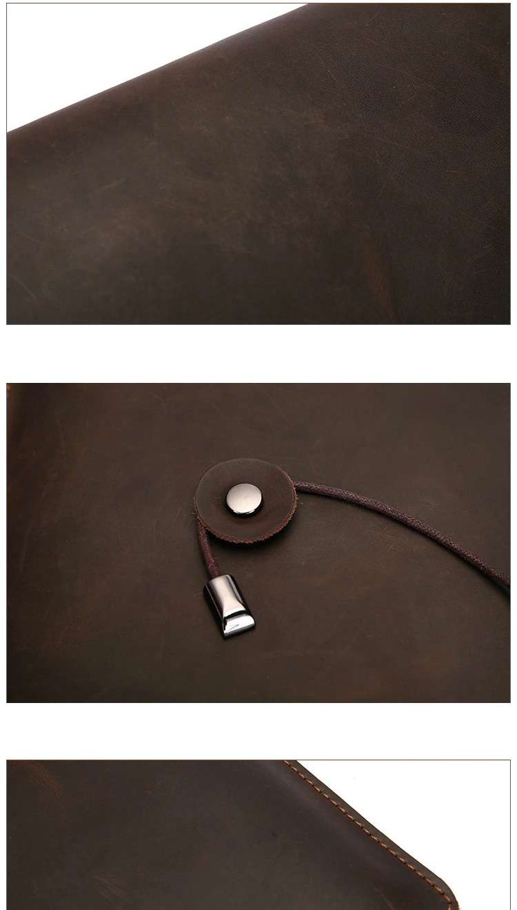MacBook 電腦包12寸13寸15寸真皮筆電包 MAC包包文件包 IPAD包 內膽包 牛皮防震平板保護套 真皮包包