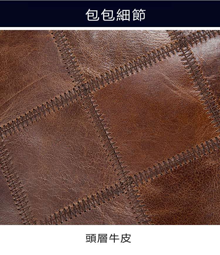 復古格紋女士後背包 頭層牛皮雙肩包 學生書包 油蠟牛皮旅行背包 女士包包 真皮女包 真皮包包