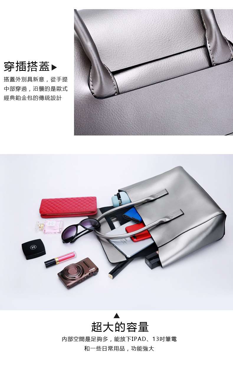 新款牛皮托特包 歐美風真皮女包 簡單大方手提包 牛皮子母包 女式大包包 柔軟單肩背包斜挎女士包 真皮包包