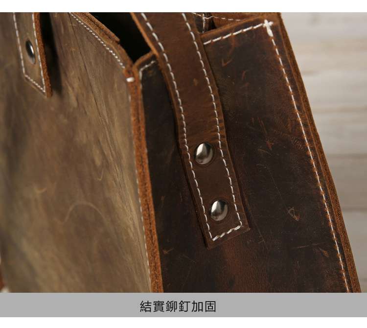 頭層牛皮斜挎包 橫款方型公事包 瘋馬皮男士包包 瘋牛皮斜背包 復古休閑單肩包 真皮男包 真皮包包