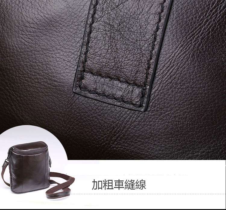 簡約油蠟牛皮單肩背包 男士腰包 頭層牛皮小斜挎包包 休閑韓版潮流包包 真皮包包