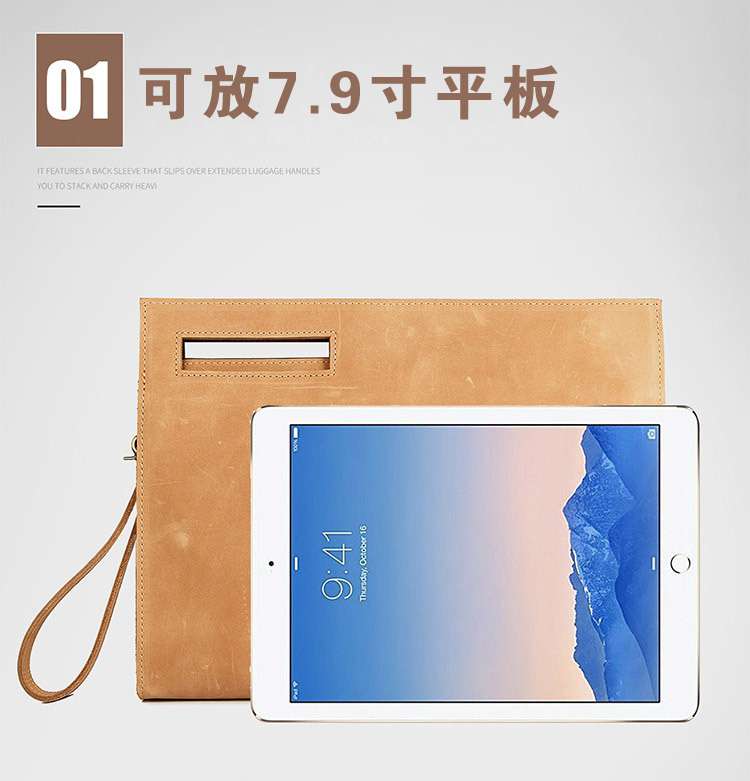 復古瘋馬皮多用包包 手拿包又是斜背包 頭層牛皮斜挎包肩背包 真皮多功能包包