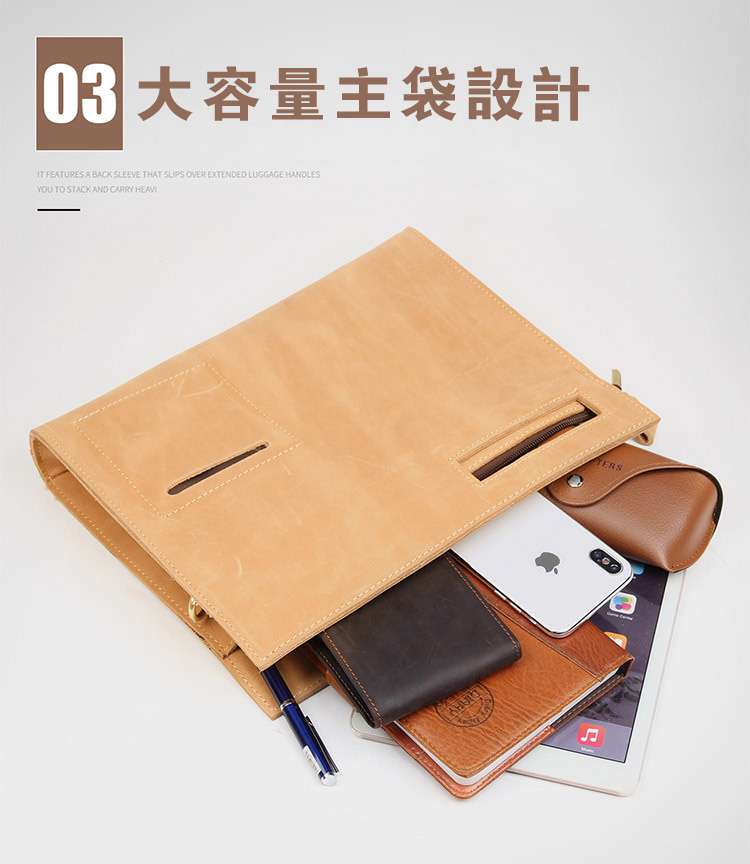 復古瘋馬皮多用包包 手拿包又是斜背包 頭層牛皮斜挎包肩背包 真皮多功能包包