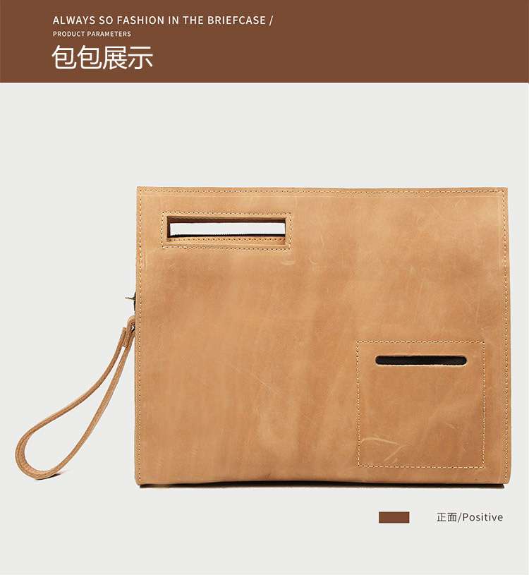 復古瘋馬皮多用包包 手拿包又是斜背包 頭層牛皮斜挎包肩背包 真皮多功能包包