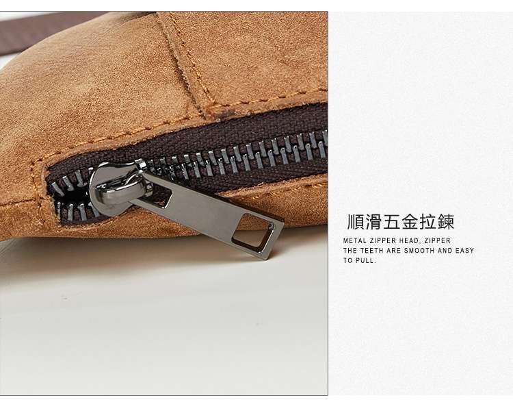 真皮男士胸包 時尚休閑騎行斜挎胸包 頭層牛皮男士包包 牛皮槍包 戶外多功能腰包 真皮包包