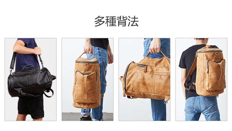 多功能雙肩後背包 真皮男包 大容量行李包 休閑時尚復古雙肩背包 頭層牛皮斜挎包 真皮包包
