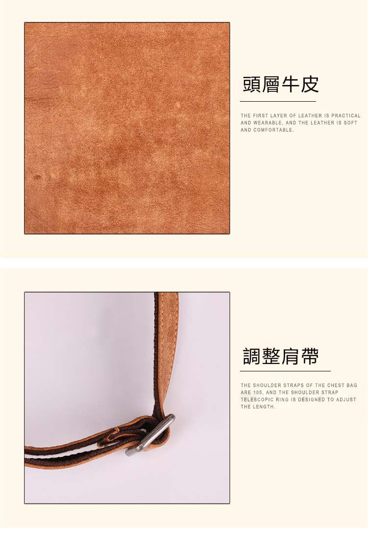 歐美風男士雙肩後背包 頭層牛皮行李包背包 復古磨砂皮男包 大容量真皮旅行包 真皮包包