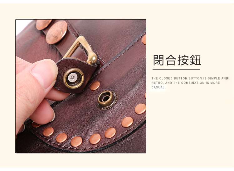 復古休閑斜背包 植鞣皮手工男包 頭層牛皮側背包 時尚潮流斜挎小包 真皮單肩包 真皮包包