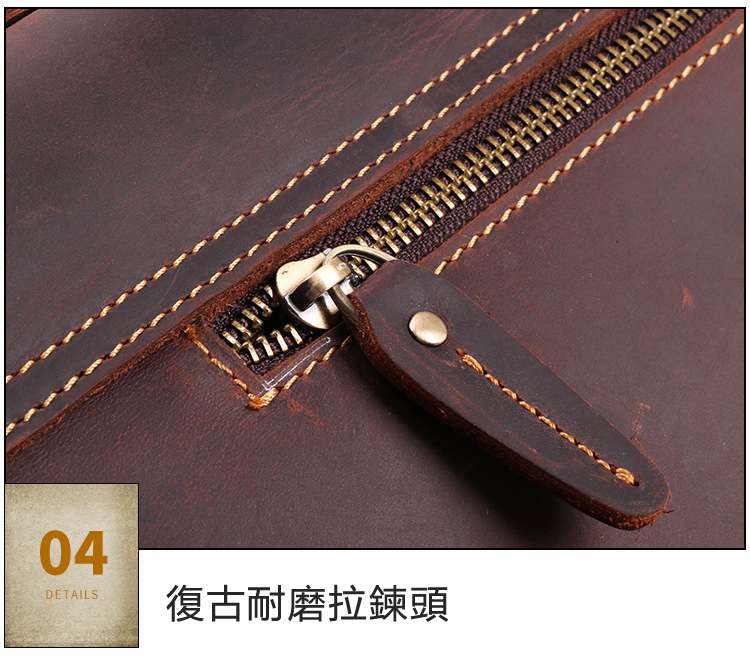 真皮男士公事包 頭層牛皮公文包 商務復古男包 15.6吋手提電腦包 頭層牛皮男士包包