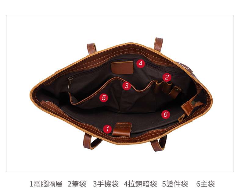 女式托特包 進口智利小黃牛頭層牛皮手提包 油光皮手挽包 真皮女包 女士大包包購物手袋
