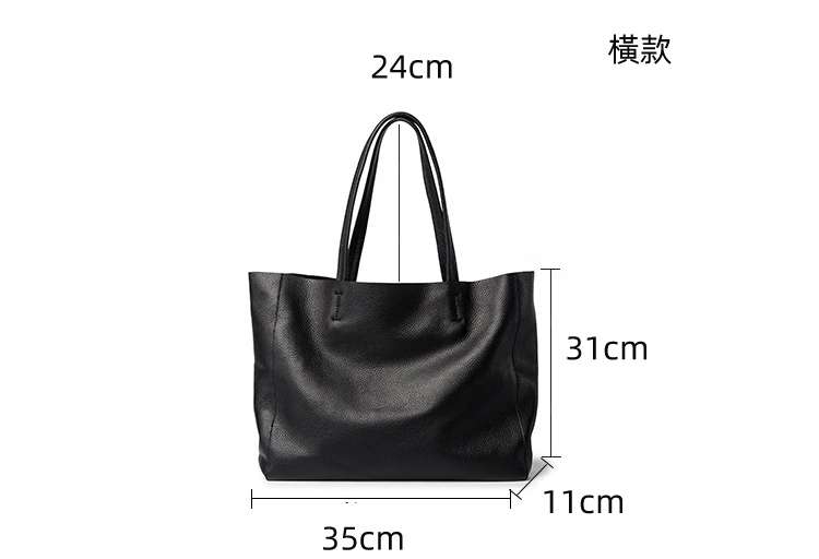 百搭真皮托特包子母包 大容量軟皮女挎包 頭層牛皮單肩手提包 歐美簡約真皮女包 真皮包包