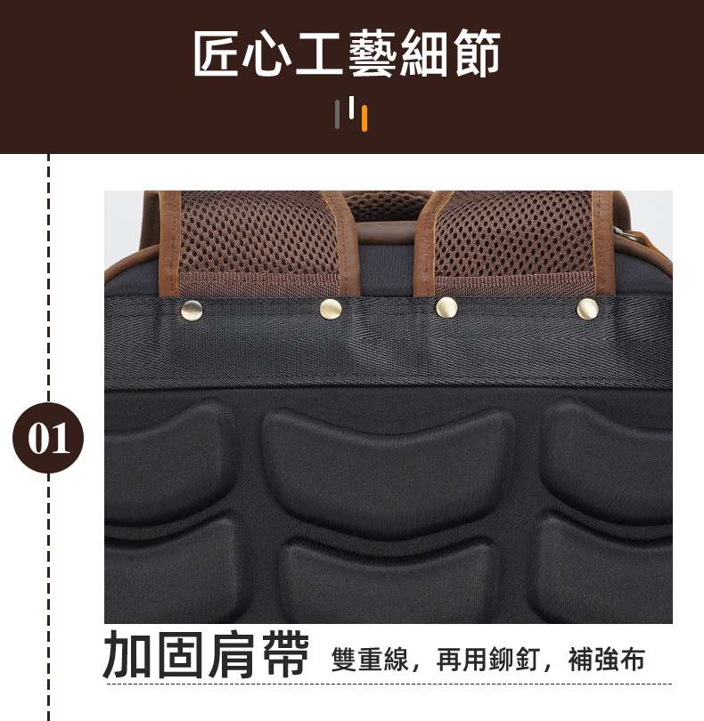 新款多功能戶外旅行包 充電USB學生背包 瘋馬皮雙肩背包 頭層牛皮大容量真皮雙肩後背包  真皮包包