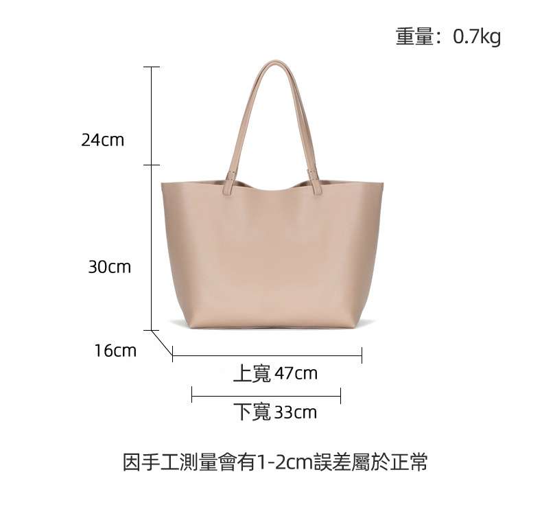 簡約大容量托特包 復古歐美時尚牛皮手提包 女式單肩包 真皮女包 購物手袋包包