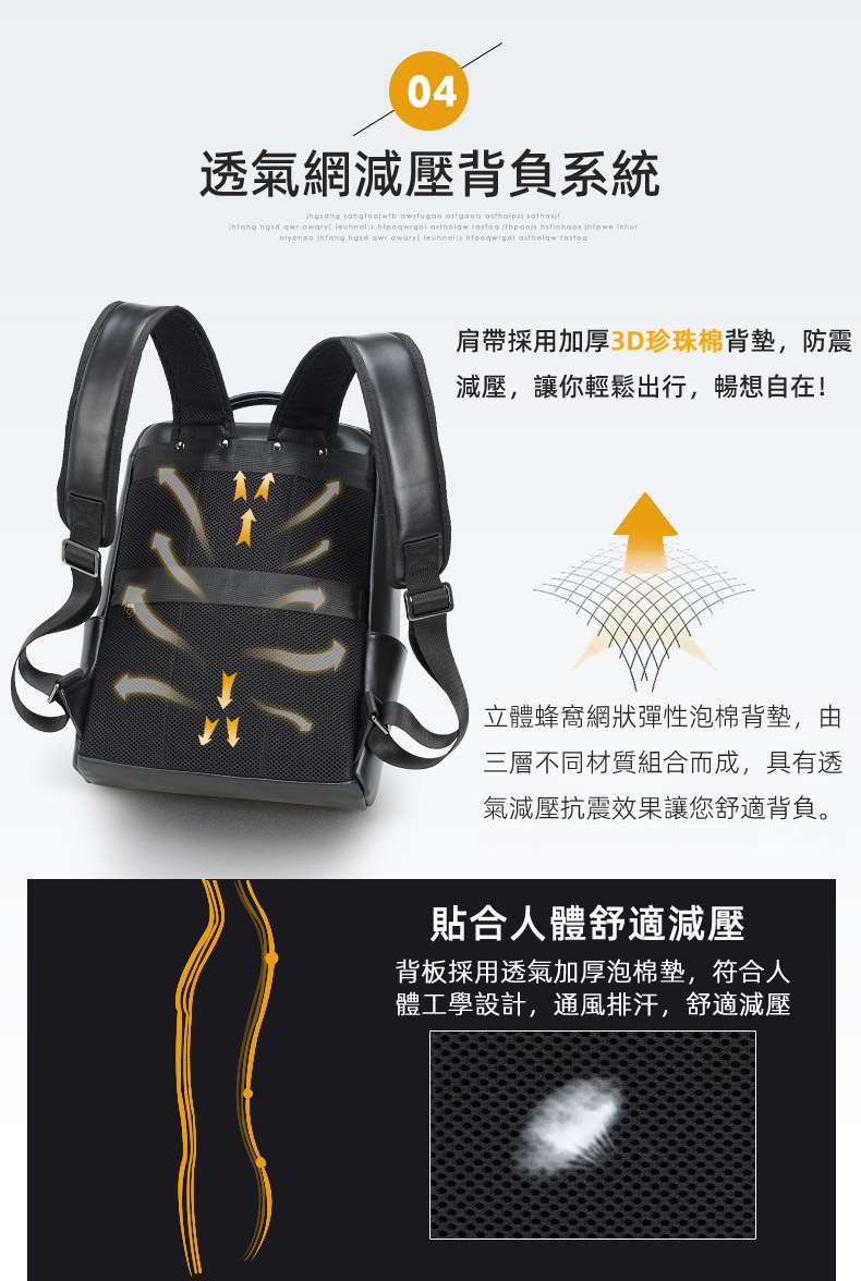 大容量真皮雙肩後背包 休閑電腦背包 時尚學生書包 頭層牛皮雙肩包 拉杆背包透氣減壓背負，3D珍珠棉防震雙肩背包，防盜防潑水 真皮包包男包 