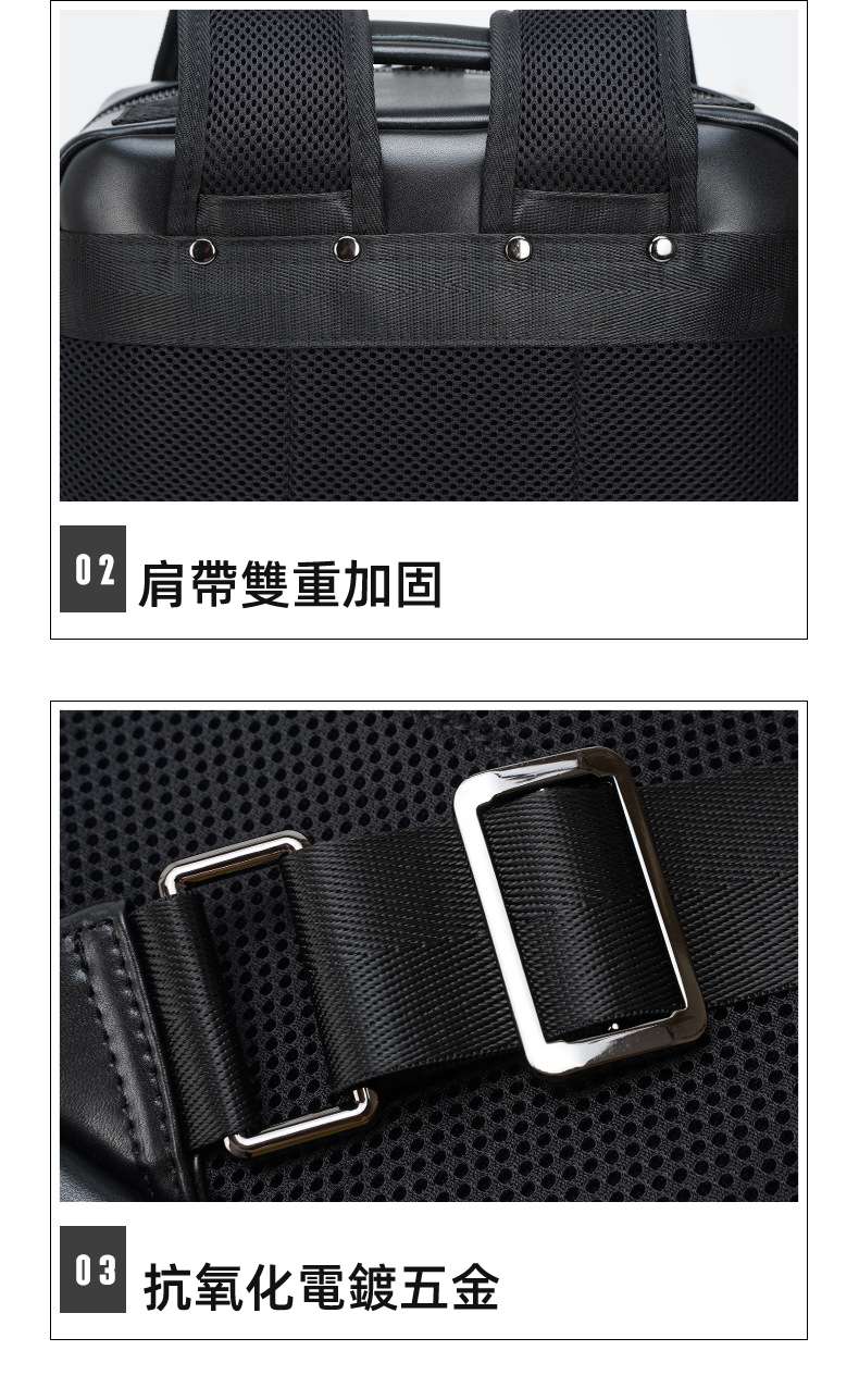 大容量真皮雙肩後背包 休閑電腦背包 時尚學生書包 頭層牛皮雙肩包 拉杆背包透氣減壓背負，3D珍珠棉防震雙肩背包，防盜防潑水 真皮包包男包 