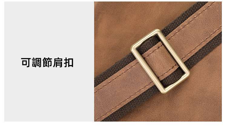 復古瘋馬皮斜挎包 真皮單肩包斜背包 YKK拉鏈單肩背包 頭層牛皮休閒小包包