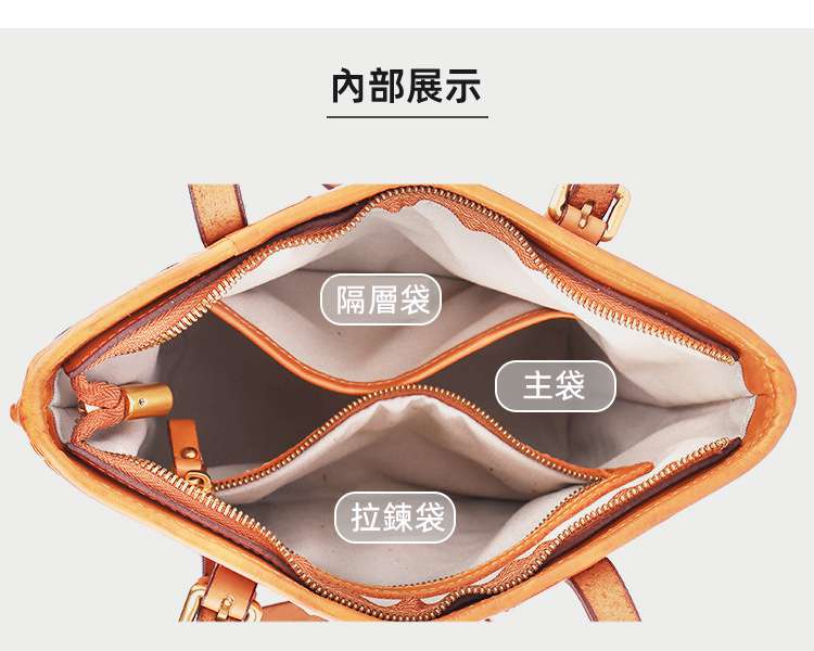 大容量植鞣皮托特包 手工編織包 復古女士手提包 時尚手提袋單肩包真皮包包 