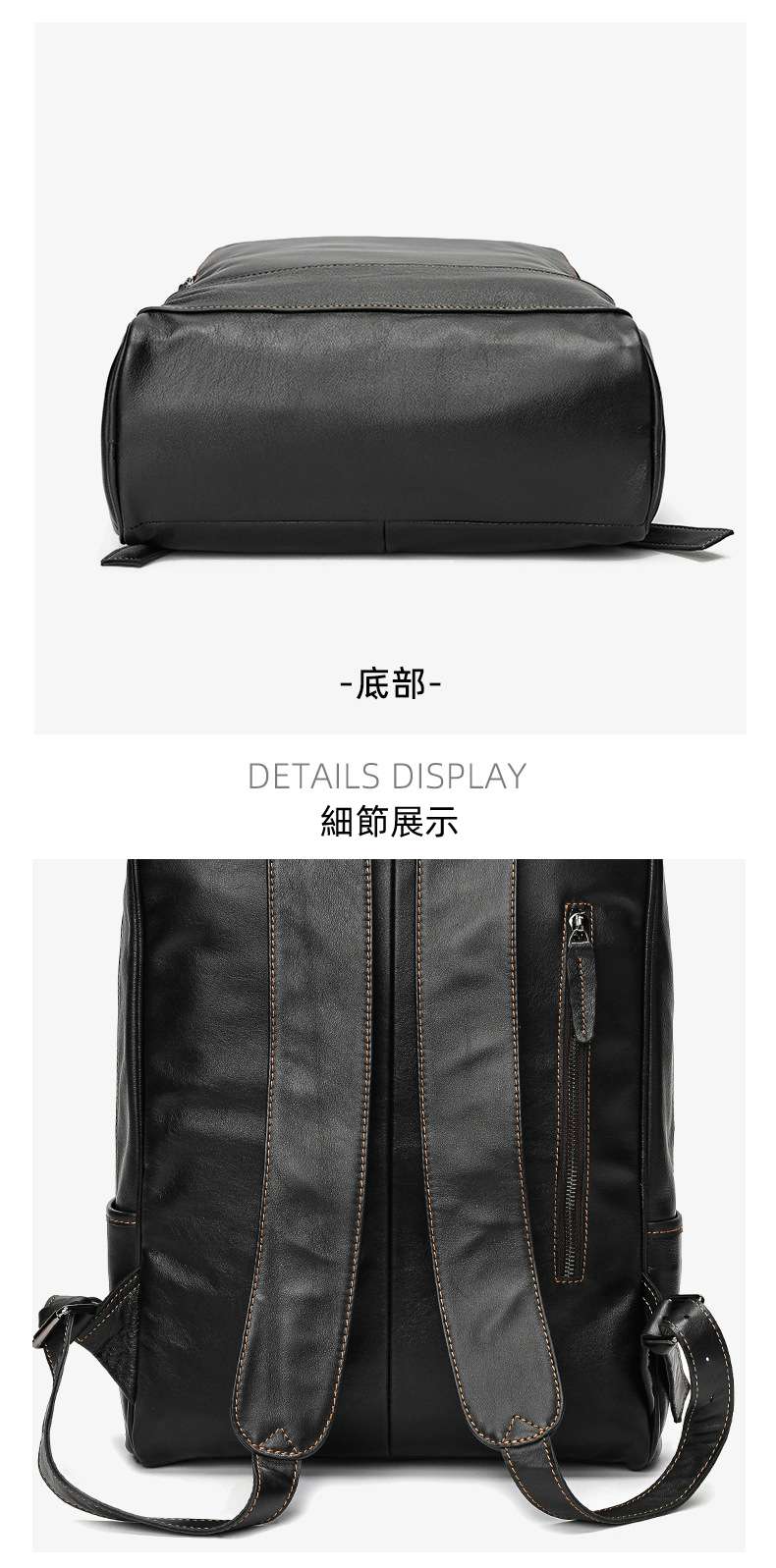 真皮大容量後背包 頭層牛皮雙肩包 出差旅行包 商務電腦包 歐美復古戶外旅行背包 真皮包包 