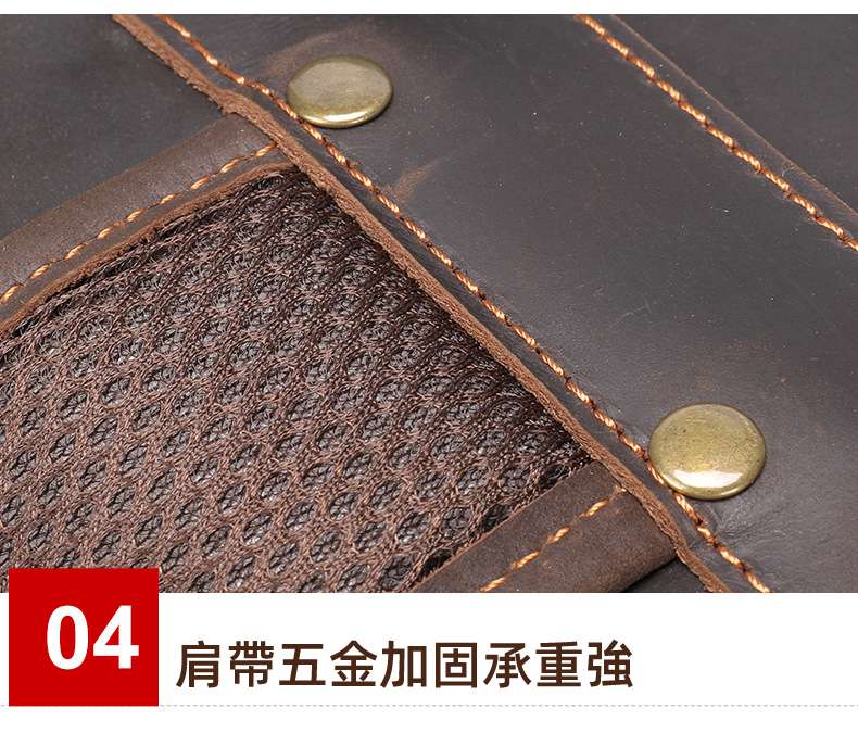 瘋馬皮雙肩後背包 頭層牛皮旅行包 真皮簡約雙肩背包 復古時尚背包 商務電腦包 旅行背包 真皮包包 