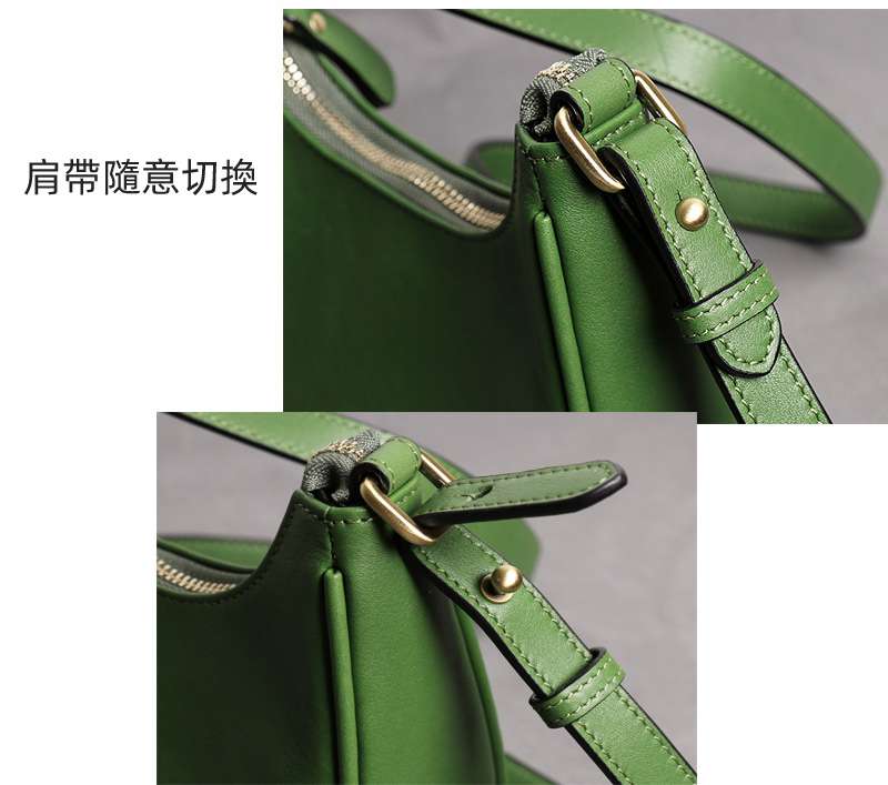 多功能餃子包 腋下包斜挎包 真皮女包 時尚簡約單肩背包 小眾設計牛皮手提包斜背包 真皮包包