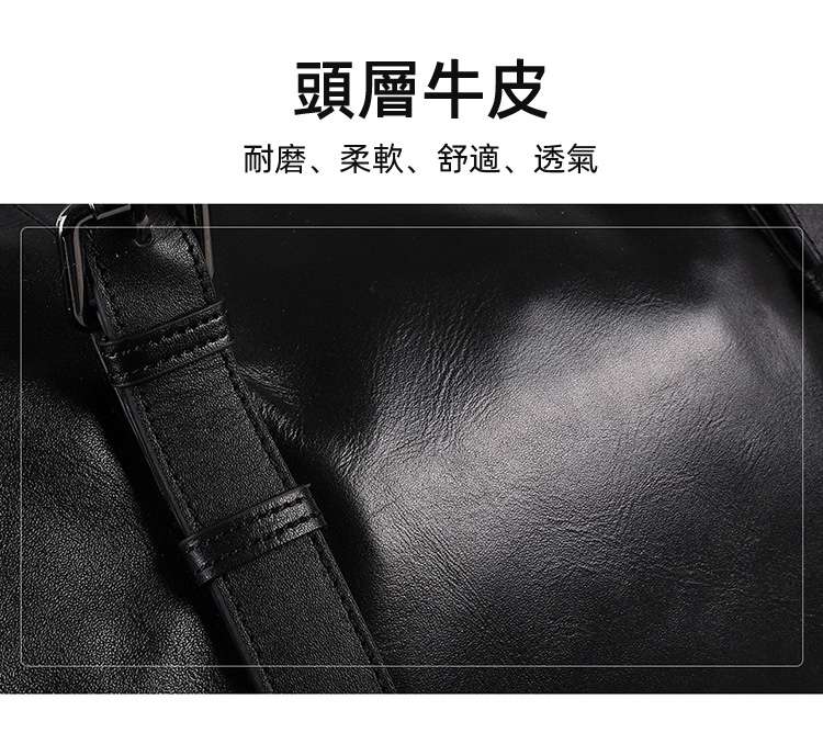 復古行李包 獨立鞋位可摺疊健身包 休閒單肩斜背包手提包 大容量旅行包 真皮行李手袋 真皮包包