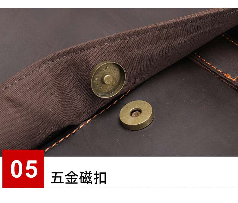 復古瘋馬皮公事包 頭層牛皮手提包 真皮男士公文包電腦包 瘋馬皮肩背包斜背包 真皮包包