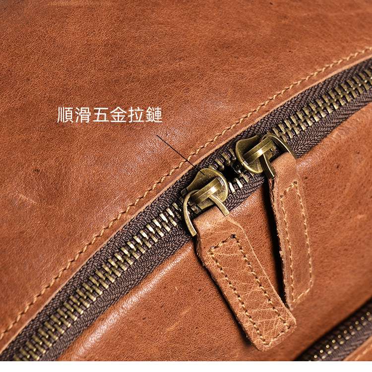歐美復古商務後背包 學院風學生書包 真皮雙肩背包 商務休閒戶外旅行包 大容量頭層牛皮14吋電腦背包 真皮包包