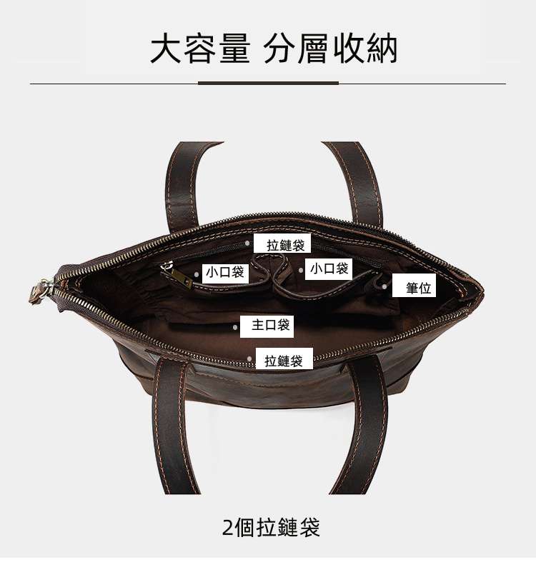 大容量瘋馬皮托特包 真皮男女單肩包  復古手提包皮包 真皮側背包 頭層牛皮手提手袋  真皮包包