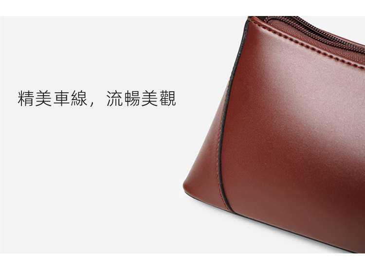  復古手提包腋下包 時尚法棍包 bags復古包單肩包  真皮側背包女士包包 真皮包包