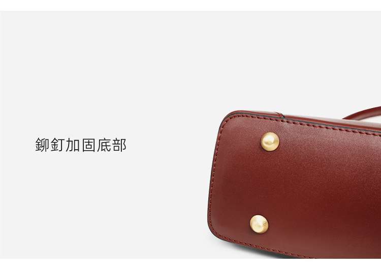 復古手提包腋下包 時尚法棍包 bags復古包單肩包  真皮側背包女士包包 真皮包包