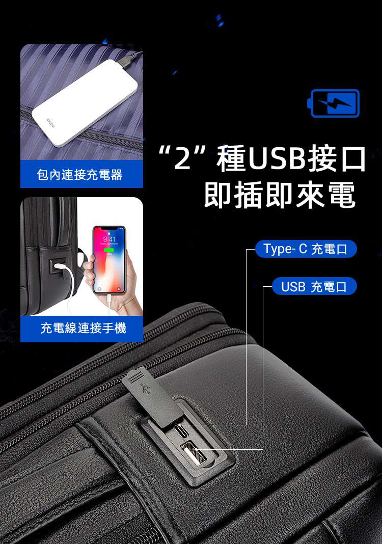 180°開合設計箱包 可掛行李箱 多功能後背包 大容量旅行背包筆電包 真皮商務雙肩包 頭層牛皮15.6吋電腦包 真皮包包