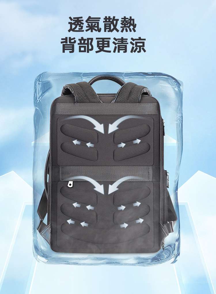 180°開合設計箱包 可掛行李箱 多功能後背包 大容量旅行背包筆電包 真皮商務雙肩包 頭層牛皮15.6吋電腦包 真皮包包