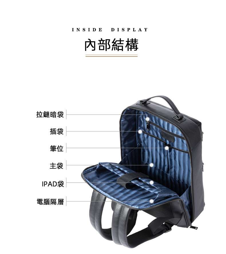男款真皮雙肩包 頭層牛皮商務15.6吋電腦包 大容量後背包 時尚雙肩背包立體背包旅行包 真皮包包