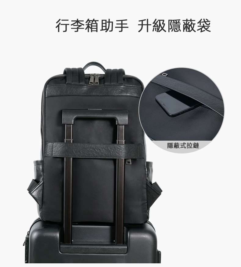 植鞣牛皮男士雙肩背包 時尚大容量後背包 商務電腦背包 真皮多功能旅行包筆電包書包 真皮包包