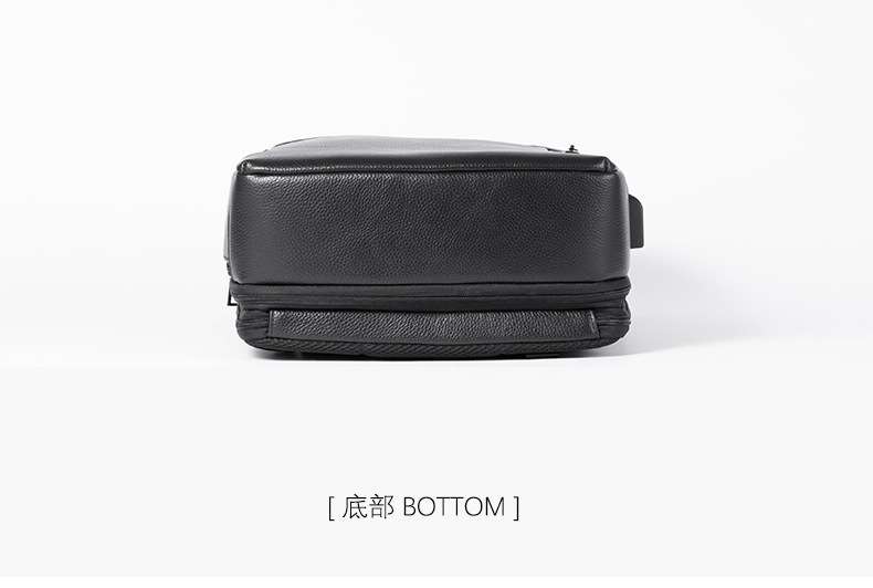 簡約男士真皮雙肩包 商務時尚大容量電腦背包 荔枝紋牛皮USB後背包 頭層牛皮雙肩背包 學生書包 真皮包包