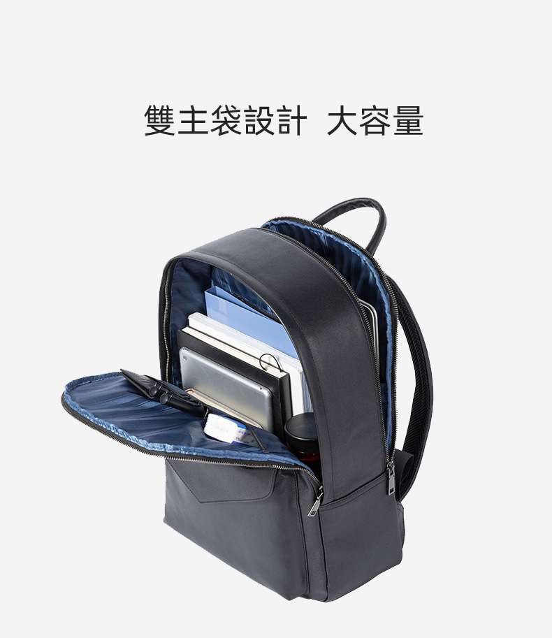 韓版真皮雙肩包 英倫風男士後背包 潮流純色商務雙肩背包 頭層牛皮大容量電腦包旅行包 真皮包包