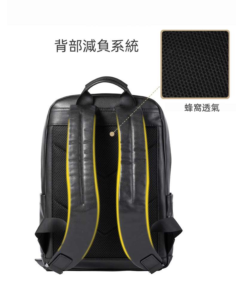 英倫真皮男士後背包 時尚拼色雙肩背包 商務休閒雙肩包 頭層牛皮旅行背包 14吋電腦背包 真皮包包