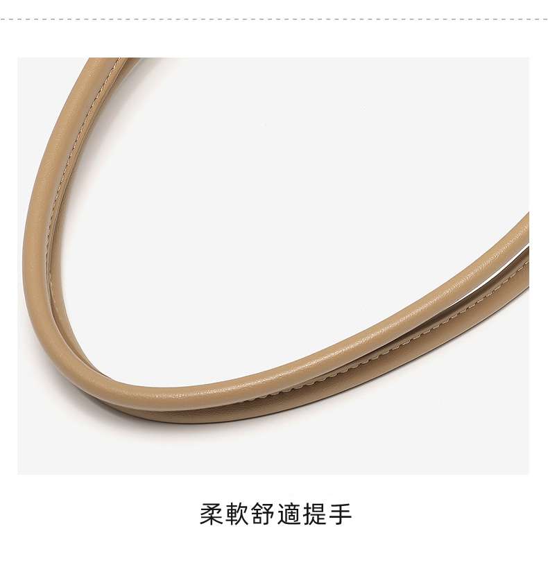 質感大容量托特包 新款真皮購物手袋 小眾設計單肩背包手提包 通勤女包腋下包高級感包包  真皮包包