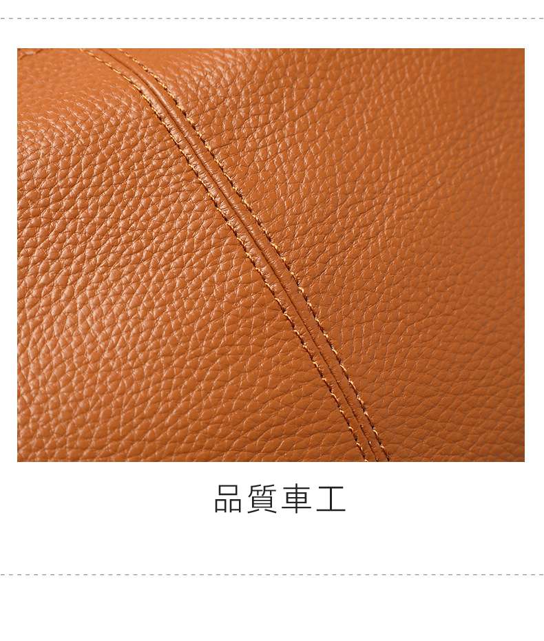 頭層牛皮托特包 荔枝紋斜挎包手提包 大容量購物手袋 女式百搭真皮肩背包腋下包斜背包  真皮包包