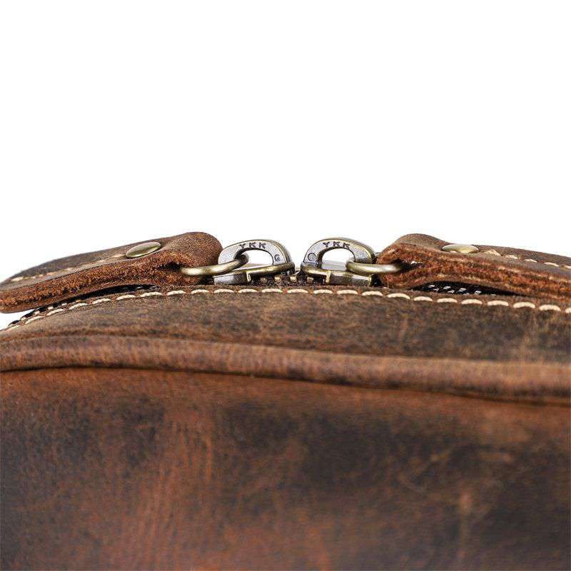 歐美復古真皮男包 頭層瘋馬皮公事包 男士手提包單肩背包斜挎包 商務公文包斜背包手袋  真皮包包